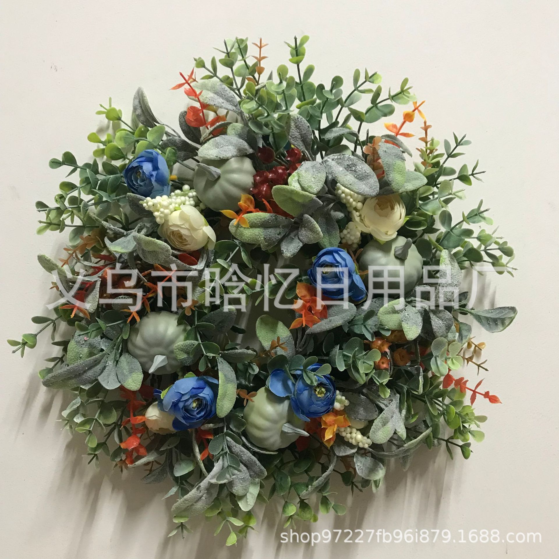 2022 Autumn Harvest Doorplate Garland Thanksgiving Christmas Harvest Garland Decoration