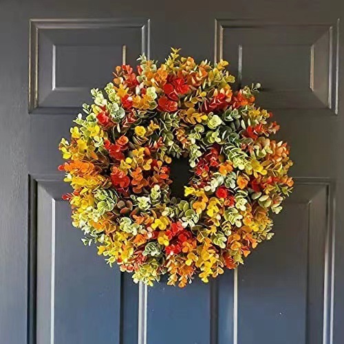 2022 Autumn Harvest Doorplate Garland Thanksgiving Christmas Harvest Garland Decoration