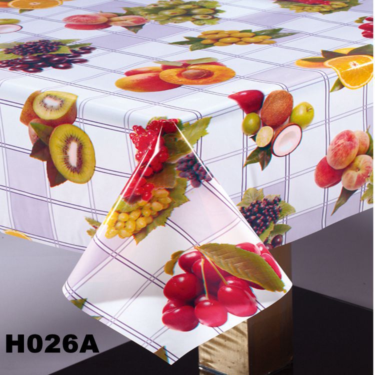 Factory Wholesale Custom PVC loth Tablecloth Tablecloth quietly elegant fruit pattern export trade volume