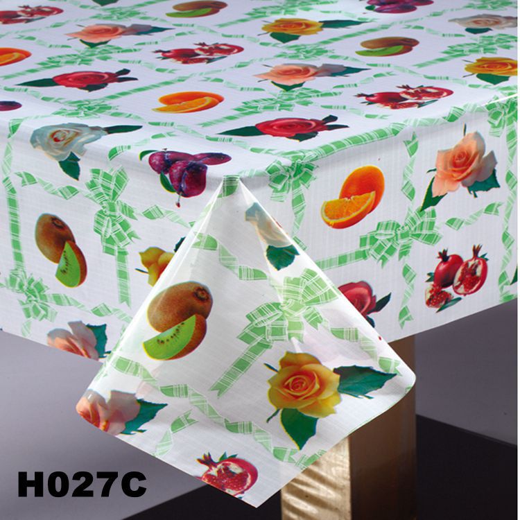 Factory Wholesale Custom PVC loth Tablecloth Tablecloth quietly elegant fruit pattern export trade volume