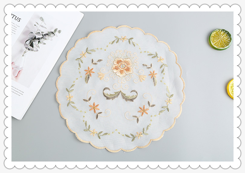 European Placemat Hotel for Restaurant and Home Use Circular Big round Table Dining Table Cloth Tablecloth Oil Free European Placemat Hotel for Restaurant and Home Use Circular Big round Table Dining Table Cloth Tablecloth Oil Free