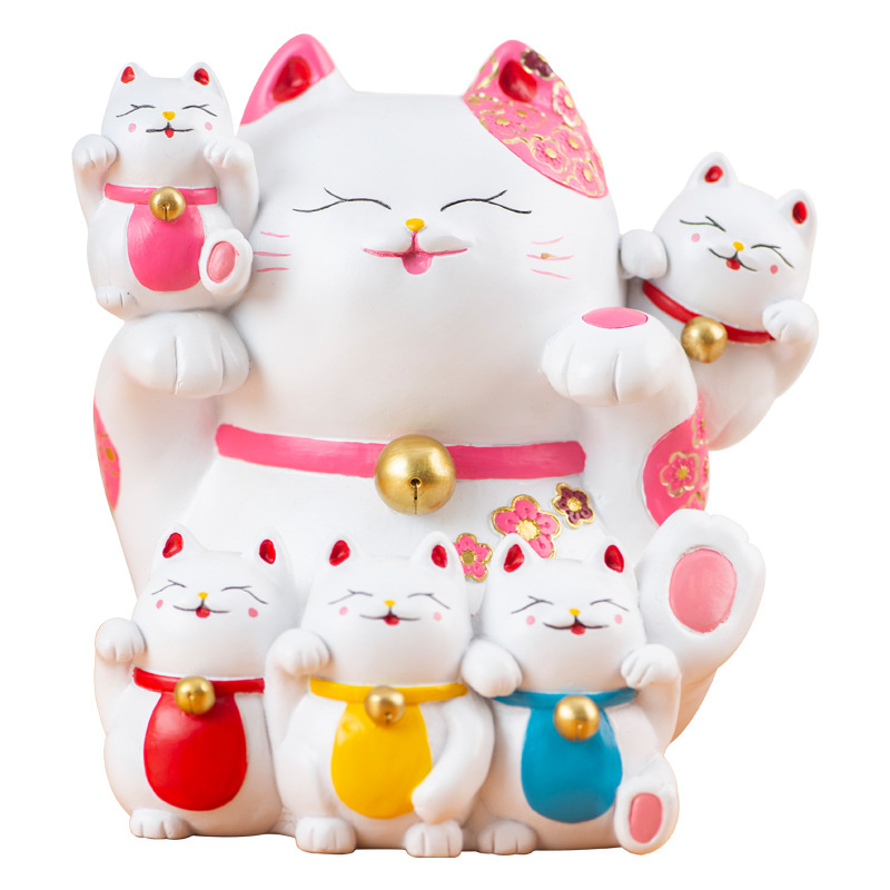 Creative Japanese Style Fortune Cat Children Saving Pot Desktop Decoration Opening and Housewarming Give as Gifts Home Decoration