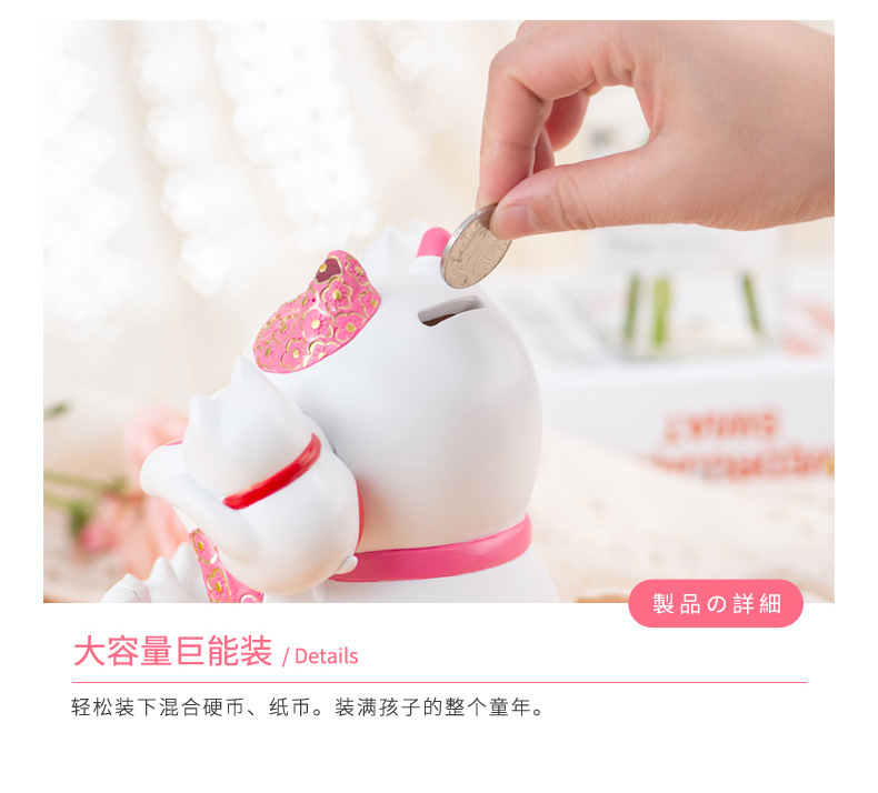 Creative Japanese Style Fortune Cat Children Saving Pot Desktop Decoration Opening and Housewarming Give as Gifts Home Decoration