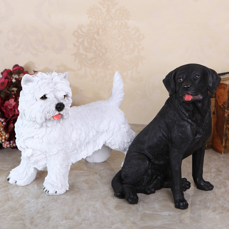 Fortune Dog Ornaments Feng Shui Jewelry Cute Simulation Model Room Shoe Cabinet Home Cat Ornament Resin Crafts Fortune Dog Ornaments Feng Shui Jewelry Cute Simulation Model Room Shoe Cabinet Home Cat Ornament Resin Crafts