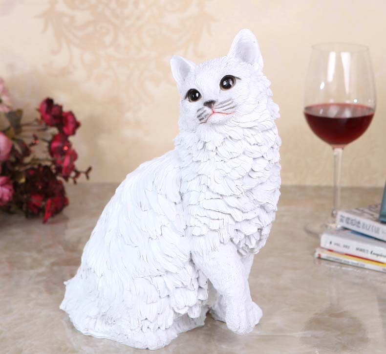 Fortune Dog Ornaments Feng Shui Jewelry Cute Simulation Model Room Shoe Cabinet Home Cat Ornament Resin Crafts Fortune Dog Ornaments Feng Shui Jewelry Cute Simulation Model Room Shoe Cabinet Home Cat Ornament Resin Crafts