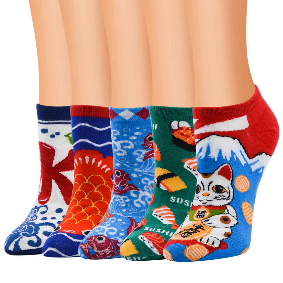 New Cartoon Trendy Socks Wholesale Creative Cotton Socks Fortune Cat Women's Low-Cut Liners Socks Illustration Cool Women's Socks New Cartoon Trendy Socks Wholesale Creative Cotton Socks Fortune Cat Women's Low-Cut Liners Socks Illustration Cool Women's Socks