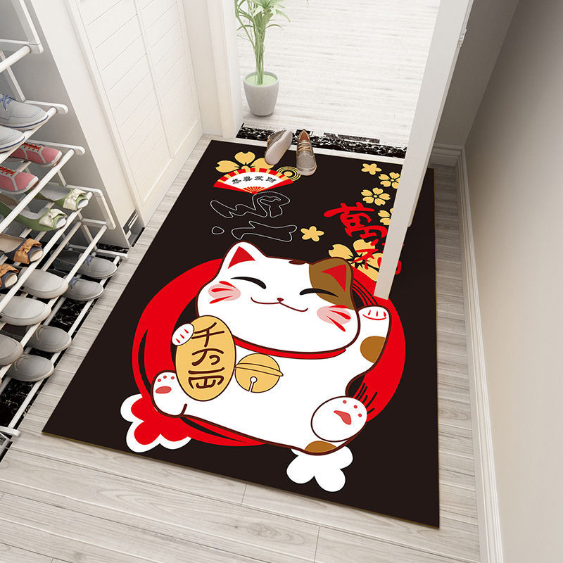 Fortune Cat Bathroom Non-Slip Floor Mat Home Door Mat Kitchen Carpet Bedroom Door Floor Mat Door Mat Fortune Cat Bathroom Non-Slip Floor Mat Home Door Mat Kitchen Carpet Bedroom Door Floor Mat Door Mat