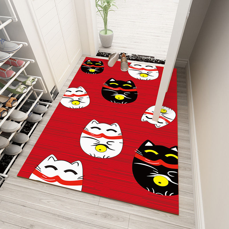Fortune Cat Bathroom Non-Slip Floor Mat Home Door Mat Kitchen Carpet Bedroom Door Floor Mat Door Mat Fortune Cat Bathroom Non-Slip Floor Mat Home Door Mat Kitchen Carpet Bedroom Door Floor Mat Door Mat