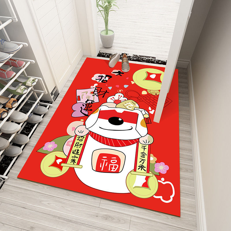 Fortune Cat Bathroom Non-Slip Floor Mat Home Door Mat Kitchen Carpet Bedroom Door Floor Mat Door Mat Fortune Cat Bathroom Non-Slip Floor Mat Home Door Mat Kitchen Carpet Bedroom Door Floor Mat Door Mat