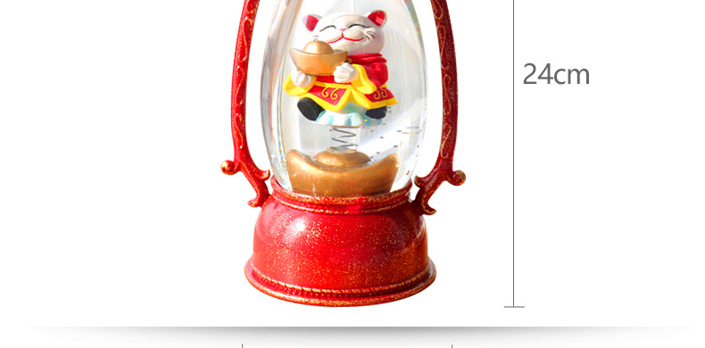 WJL-018 Lucky Storm Lantern TikTok Storm Lantern Ambience Light Led Small Night Lamp New Year Gift Pig Year Fortune God Lucky Cat