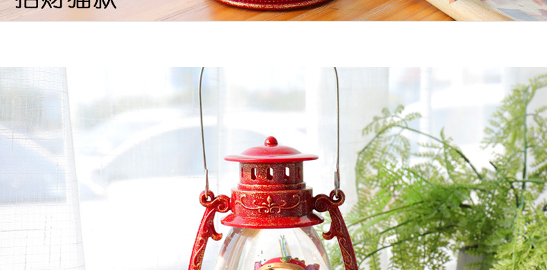 WJL-018 Lucky Storm Lantern TikTok Storm Lantern Ambience Light Led Small Night Lamp New Year Gift Pig Year Fortune God Lucky Cat