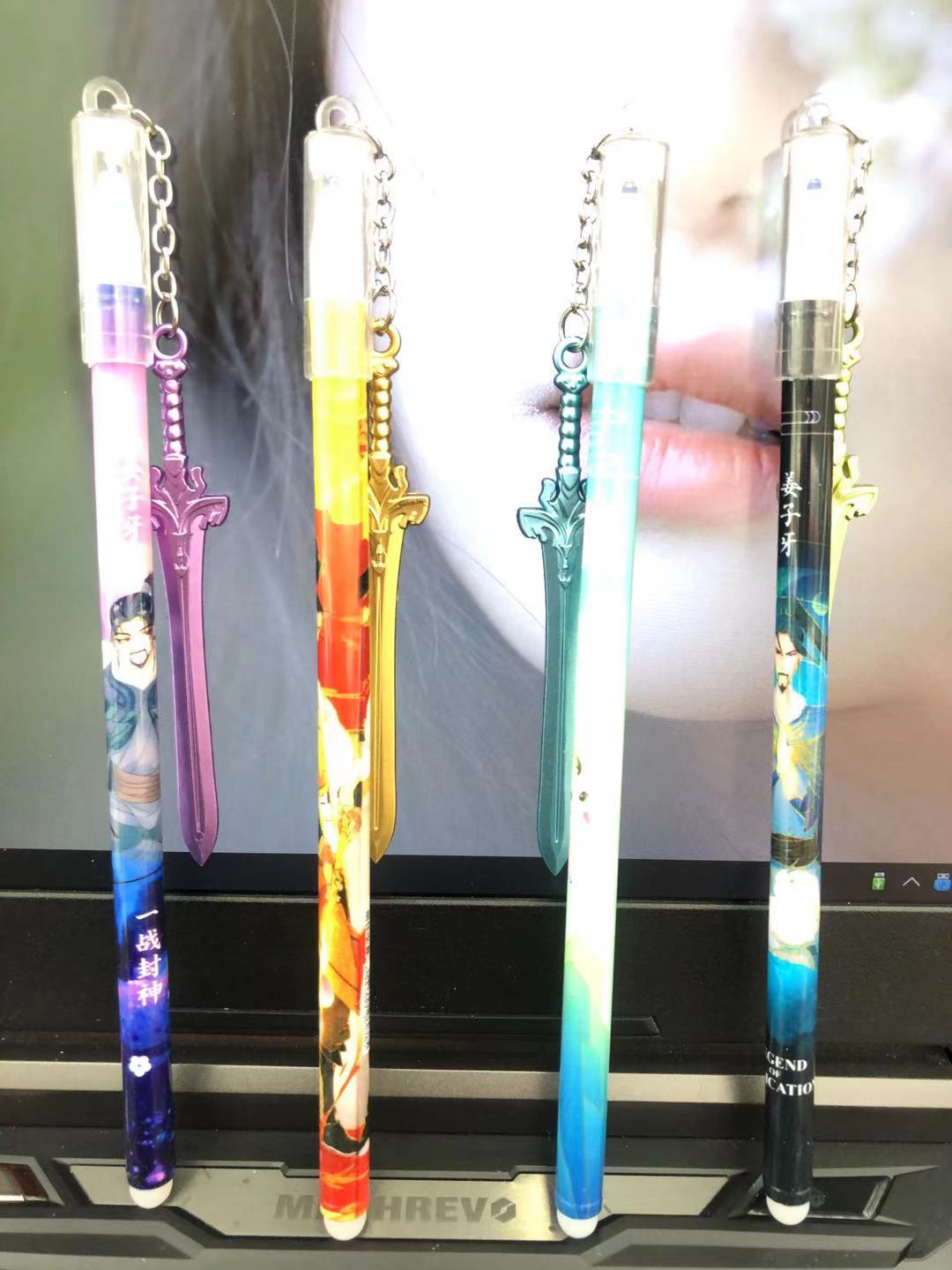 Magic List Pendant Gel Pen Creative Weapon Pendant Ball Pen Student Studying Stationery Cute Pendant Gel Pen