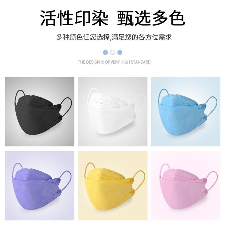 Kf94 Korean Style Fish-Shaped Mask KN95 Disposable Independent Kn94 Mask White List Factory Direct Supply
