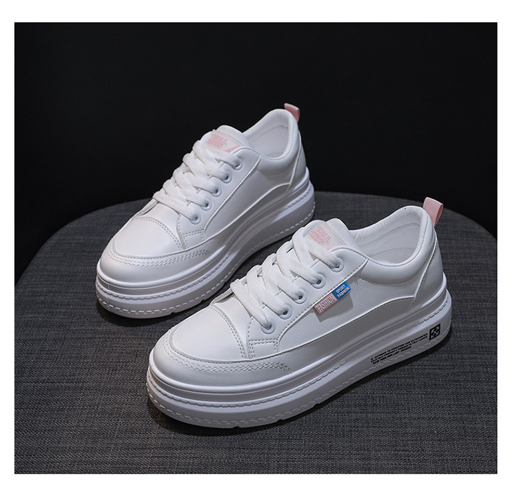 White shoes female 2019 autumn new thick soles sports leisure shoes students increase running shoes list tide White shoes female 2019 autumn new thick soles sports leisure shoes students increase running shoes list tide