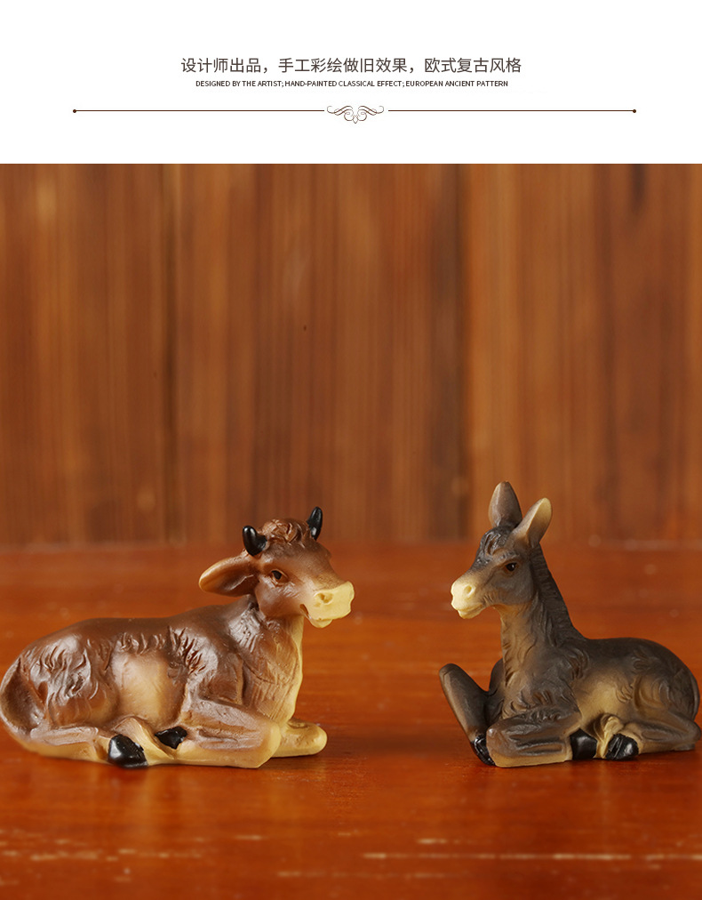 Cross border Christmas cartoon manger group resin crafts to display a Nativity religious gifts foreign trade list processing Cross border Christmas cartoon manger group resin crafts to display a Nativity religious gifts foreign trade list processing
