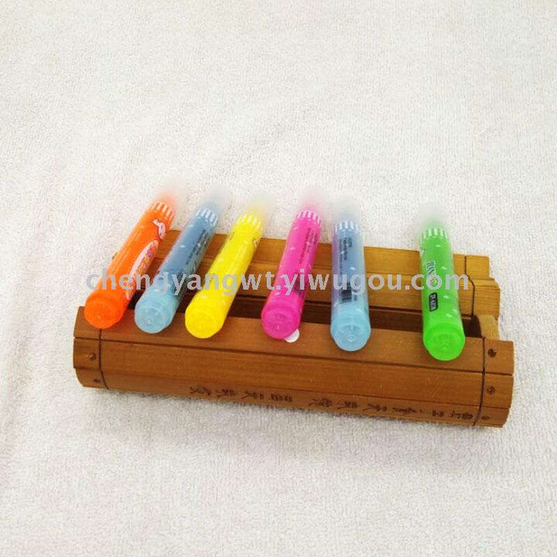 Arrow 6218 Fluorescent pen 4 PVC bag Marking list dividing data highlighter Arrow 6218 Fluorescent pen 4 PVC bag Marking list dividing data highlighter