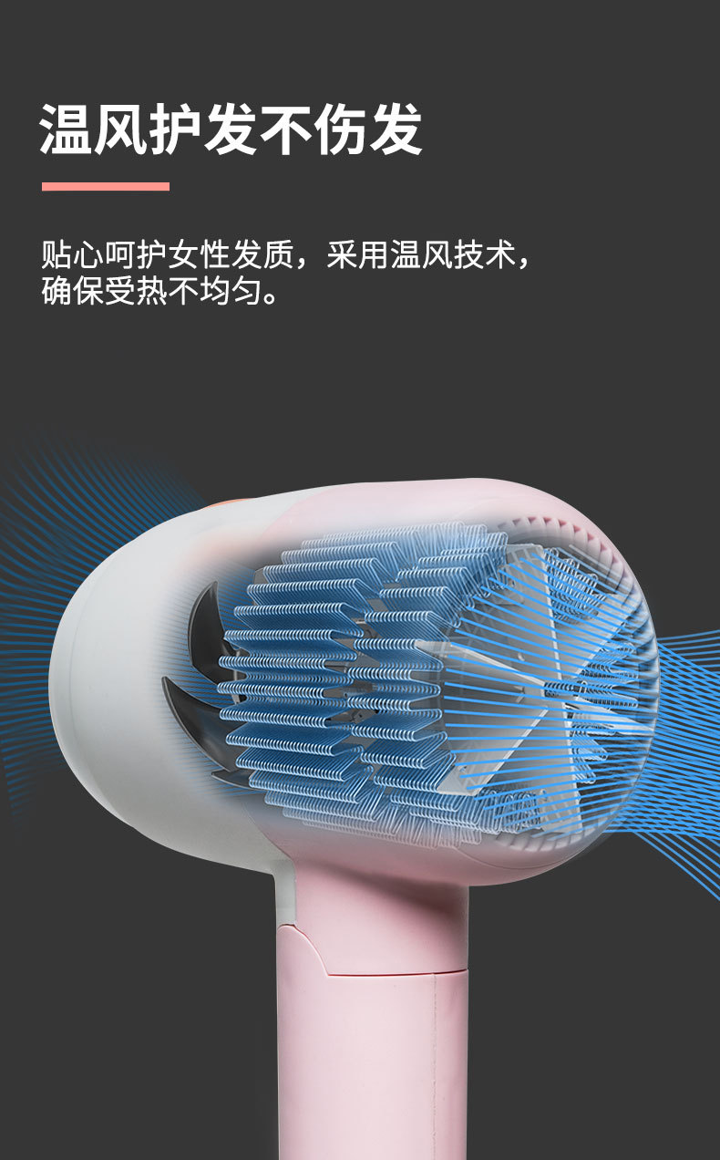 Cross-Border Hair Dryer Hot Sale 110V Mini Folding Student Only Hair Dryer Internet Celebrity Seconds List Gift Hair Dryer