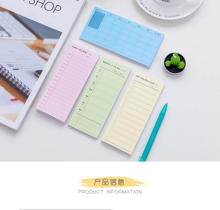 Japanese and Korean Creative New Xiaoqing New Day and Month List Learning Notepad Note Sticker Tearable and Sticky Wholesale Japanese and Korean Creative New Xiaoqing New Day and Month List Learning Notepad Note Sticker Tearable and Sticky Wholesale