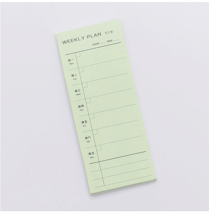 Japanese and Korean Creative New Xiaoqing New Day and Month List Learning Notepad Note Sticker Tearable and Sticky Wholesale Japanese and Korean Creative New Xiaoqing New Day and Month List Learning Notepad Note Sticker Tearable and Sticky Wholesale