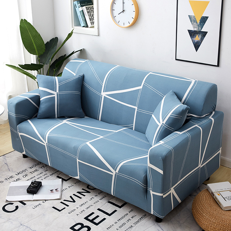 Upholstery Cover with Swastika Swastika Fabric Upholstery for four seasons Stretch sofa list with leather Sand hair towel With full cover Combination universal Type