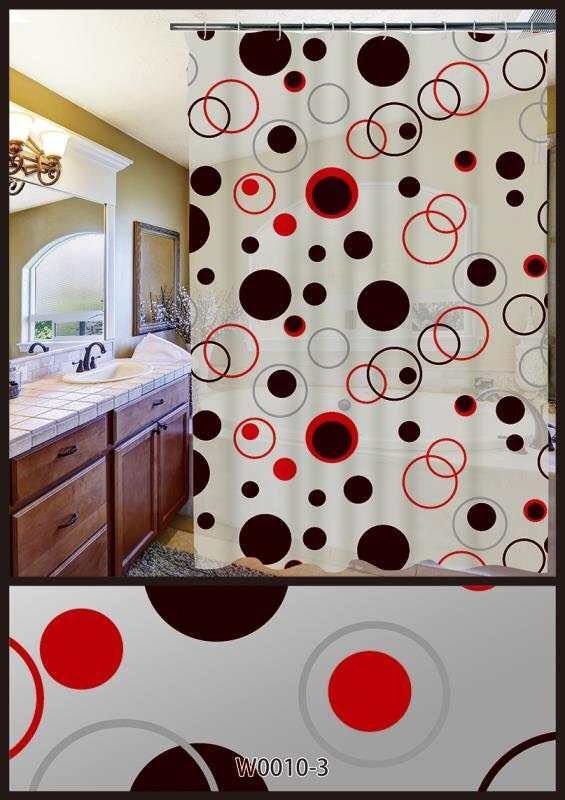 Bath curtain toilet luxurious simple fashion design and color PEVA waterproof curtain mildew proof package