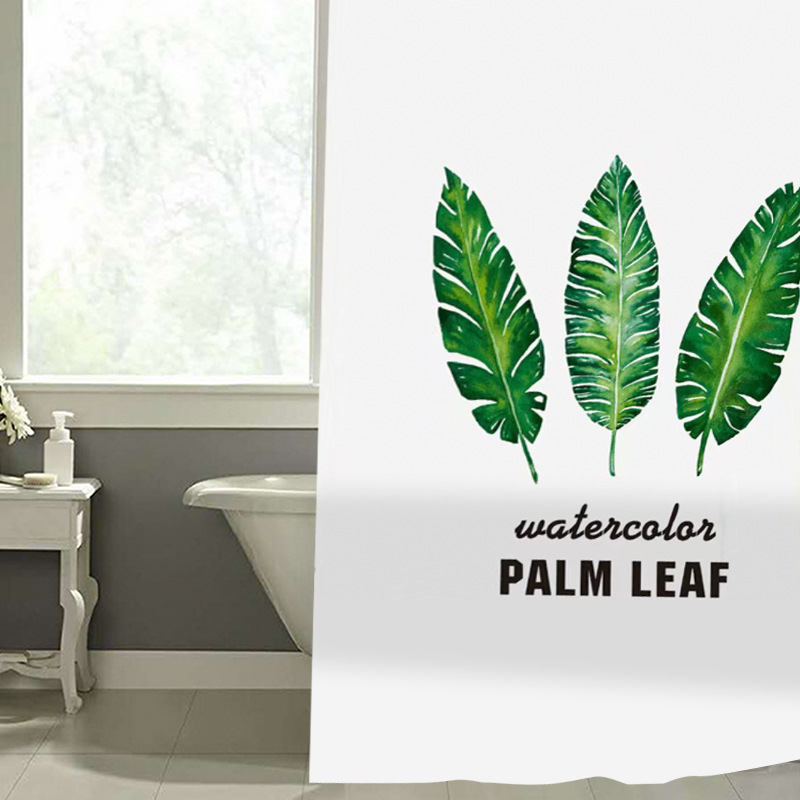 Digital printing bath curtain