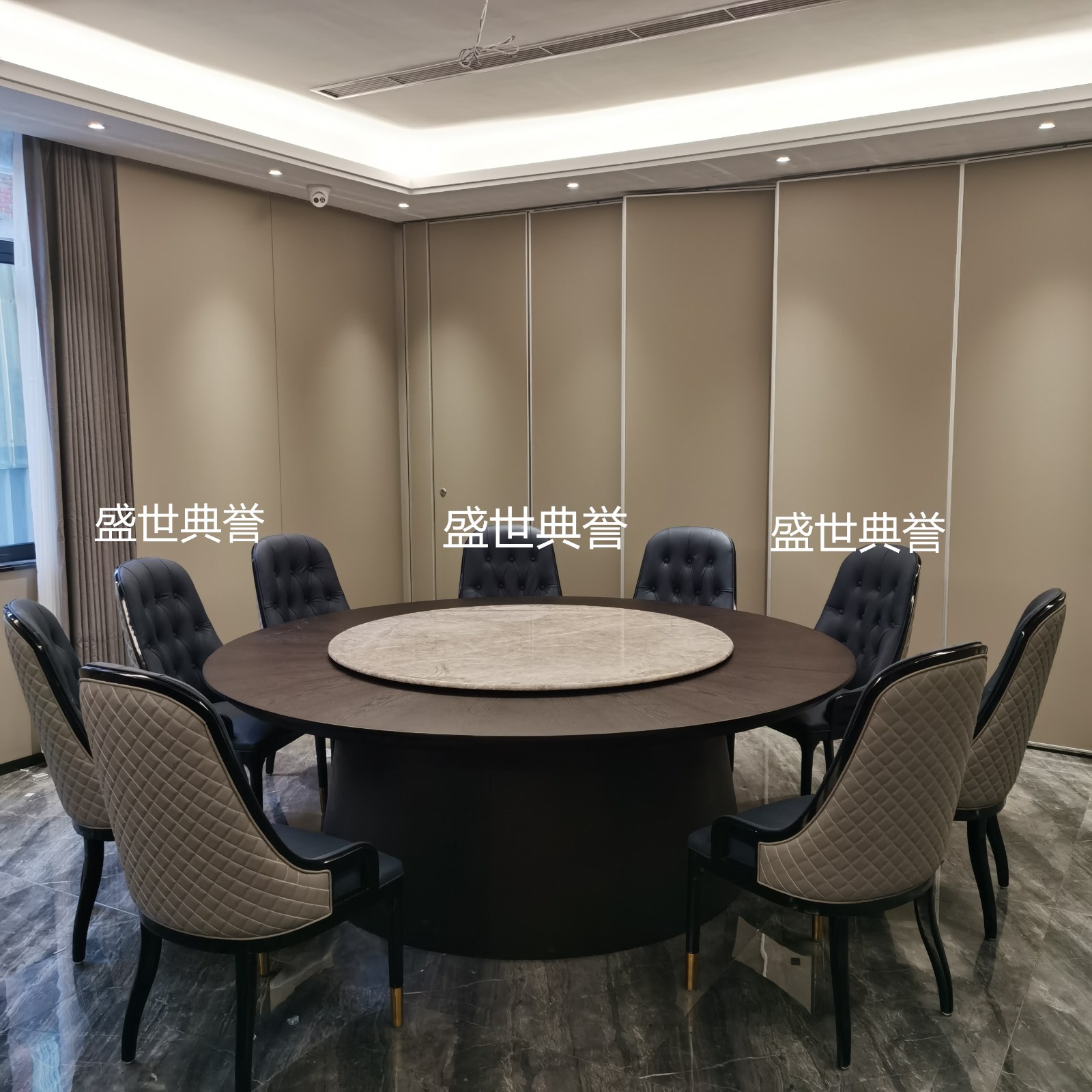 Hotel Solid Wood Electric Dining Table And Chair Hotel Compartment Light Luxury Chair Restaurant Modern Solid Wood Chair