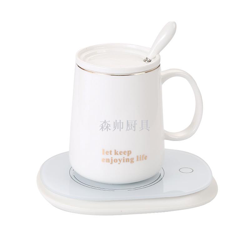 Hot Milk Heating Coaster 55 Degrees Vacuum Cup Thermal Mug Cup