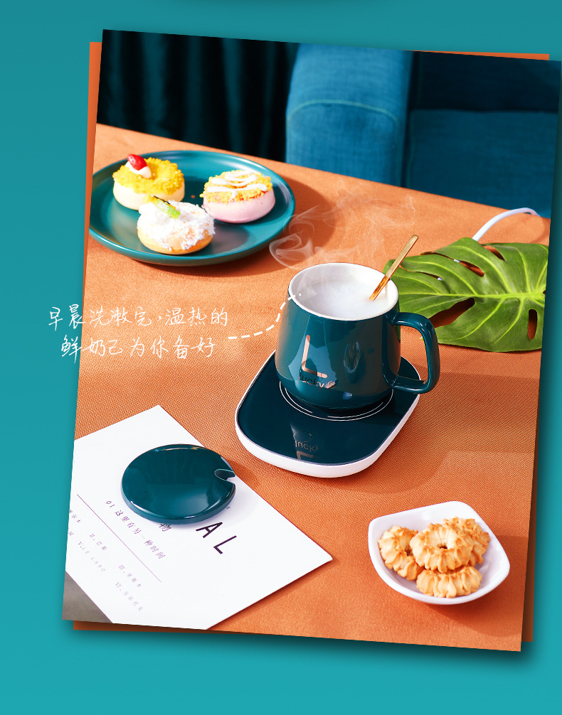 Treasure Warm Coaster Electric Thermal Insulation Base Automatic Constant Temperature Cup Hot Milk Gadgets Customization Treasure Warm Coaster Electric Thermal Insulation Base Automatic Constant Temperature Cup Hot Milk Gadgets Customization