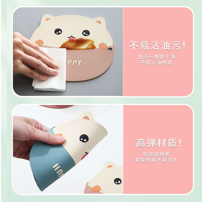Heat Proof Mat Anti-Scald and High Temperature Resistant Placemat Household Silicone Waterproof and Oil-Proof Potholder Table Mat Placemats Dining Table Bowl Coaster Cup Coaster