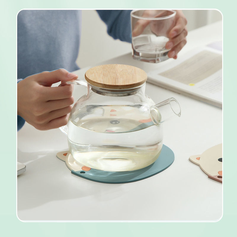 Heat Proof Mat Anti-Scald and High Temperature Resistant Placemat Household Silicone Waterproof and Oil-Proof Potholder Table Mat Placemats Dining Table Bowl Coaster Cup Coaster