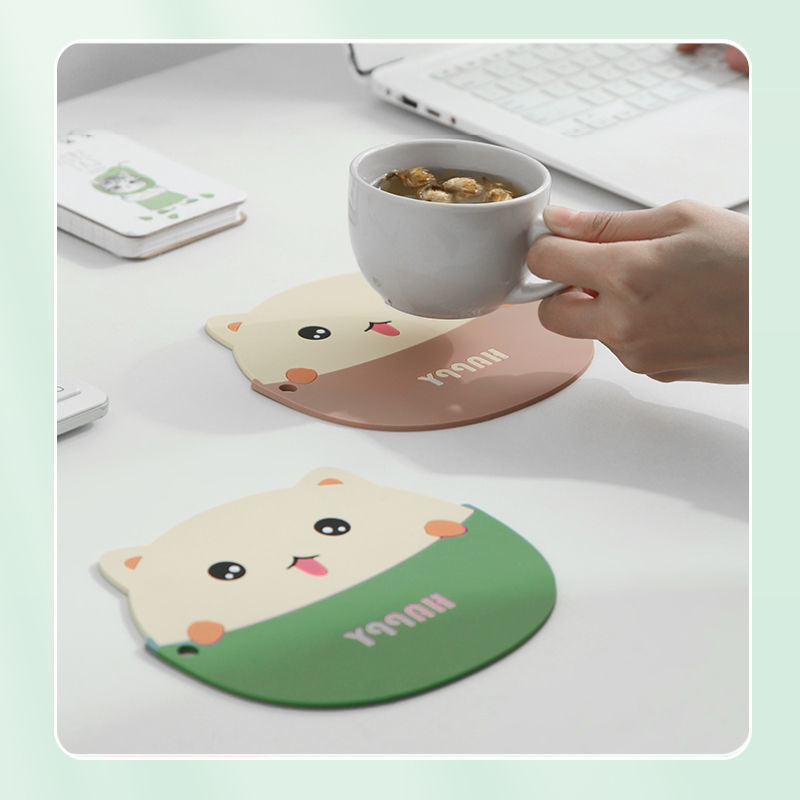 Heat Proof Mat Anti-Scald and High Temperature Resistant Placemat Household Silicone Waterproof and Oil-Proof Potholder Table Mat Placemats Dining Table Bowl Coaster Cup Coaster
