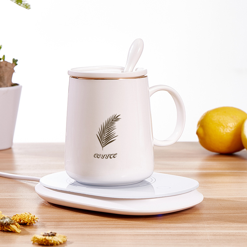 Cup Constant Temperature Coaster 55 Degrees Constant Temperature Cup Heating Coaster Office Hot Coffee Insulated Coaster