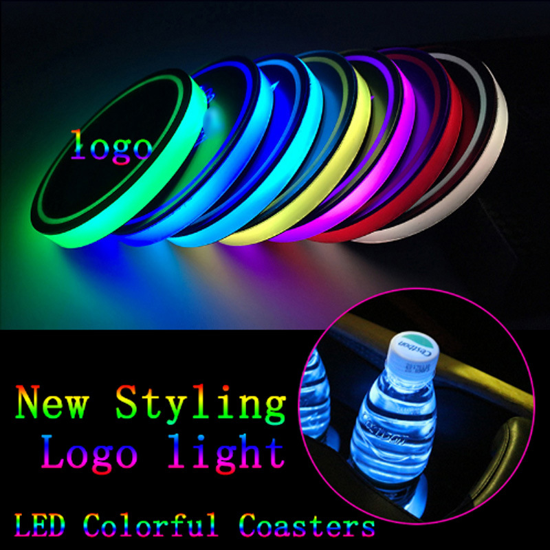 Car LightEmitting Water Cup Mat USB Charging Colorful NonSlip Coaster Car Supplies Car Interior Design Atmosphere Light Car LightEmitting Water Cup Mat USB Charging Colorful NonSlip Coaster Car Supplies Car Interior Design Atmosphere Light