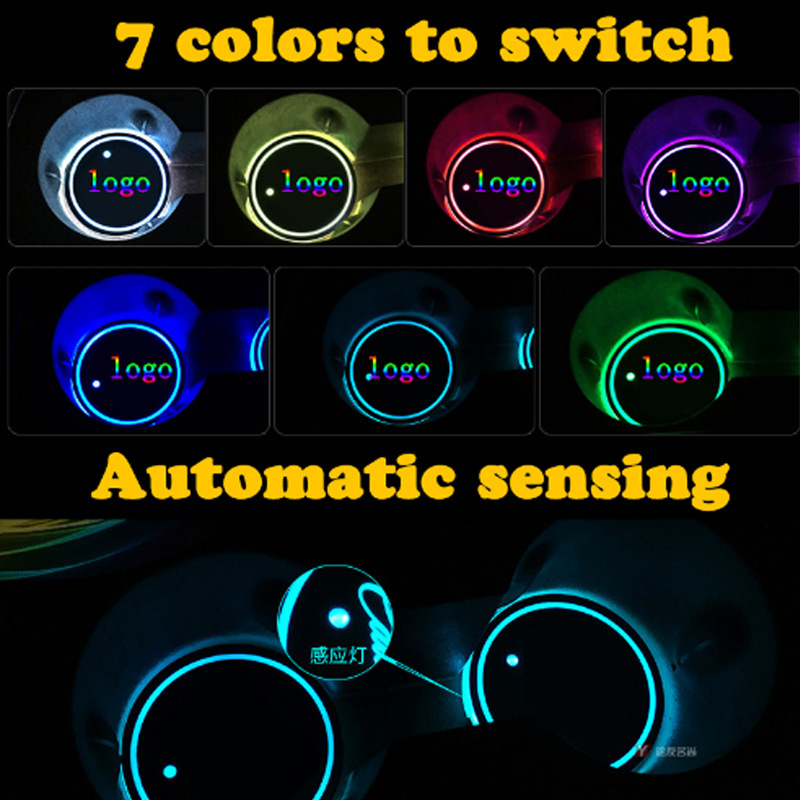 Car LightEmitting Water Cup Mat USB Charging Colorful NonSlip Coaster Car Supplies Car Interior Design Atmosphere Light Car LightEmitting Water Cup Mat USB Charging Colorful NonSlip Coaster Car Supplies Car Interior Design Atmosphere Light