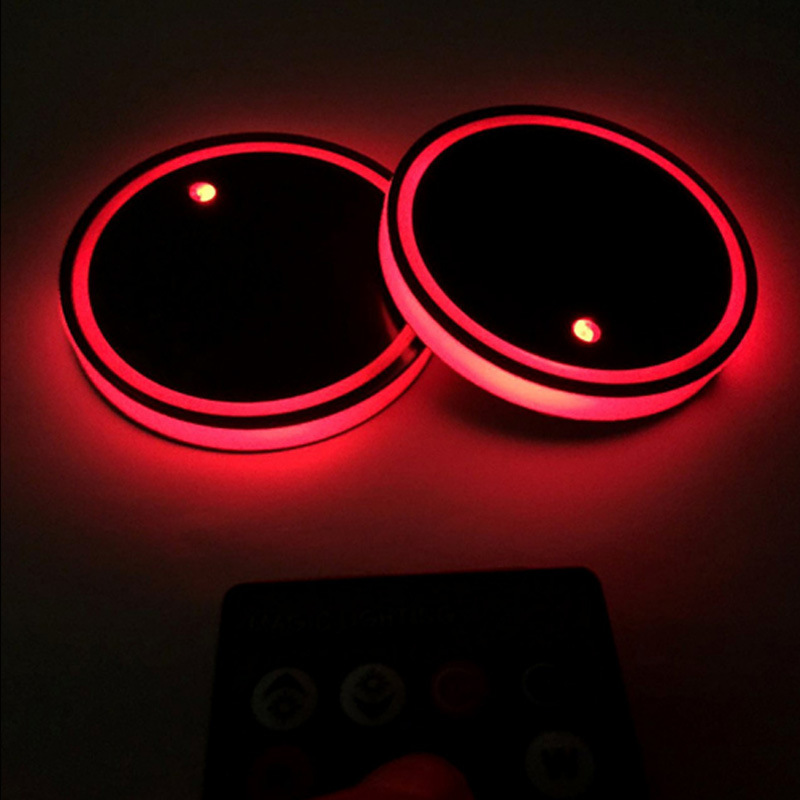 Car LightEmitting Water Cup Mat USB Charging Colorful NonSlip Coaster Car Supplies Car Interior Design Atmosphere Light Car LightEmitting Water Cup Mat USB Charging Colorful NonSlip Coaster Car Supplies Car Interior Design Atmosphere Light