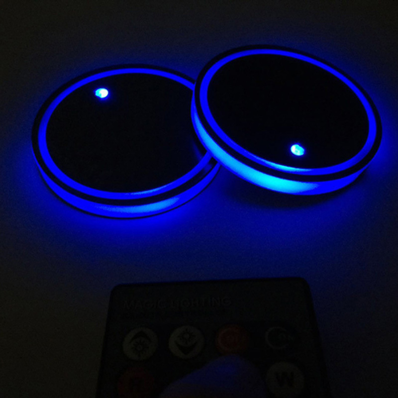 Car LightEmitting Water Cup Mat USB Charging Colorful NonSlip Coaster Car Supplies Car Interior Design Atmosphere Light Car LightEmitting Water Cup Mat USB Charging Colorful NonSlip Coaster Car Supplies Car Interior Design Atmosphere Light