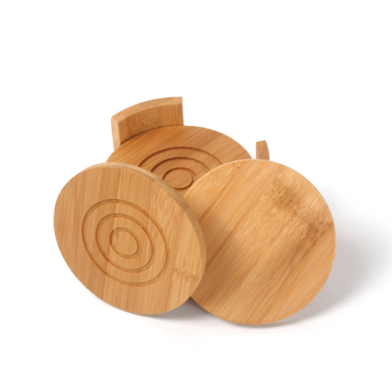 Bamboo Coaster Combination Set Japanese-Style Coaster Rack Cup Saucer Tea Tray Tea Ceremony Accessories One Product Bamboo Coaster Combination Set Japanese-Style Coaster Rack Cup Saucer Tea Tray Tea Ceremony Accessories One Product