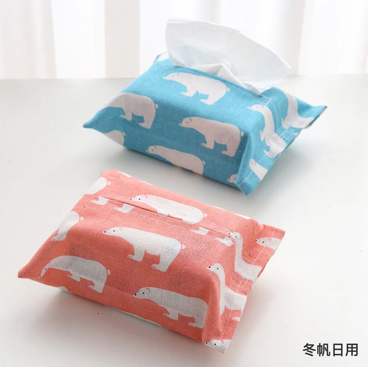 Cotton Linen Tissue Cover Bags Cover Cotton and Linen Simplicity Small Fresh Animal Tissue Box Dining Room/Living Room Kitchen Paper Cover