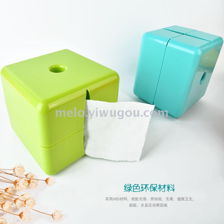 Simple colorful reel tissue box Simple colorful reel tissue box
