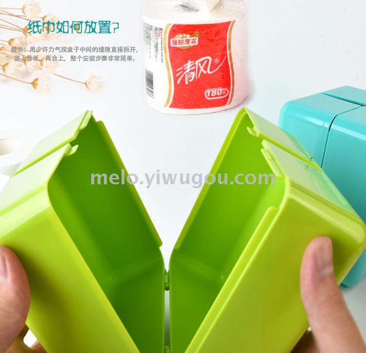 Simple colorful reel tissue box Simple colorful reel tissue box