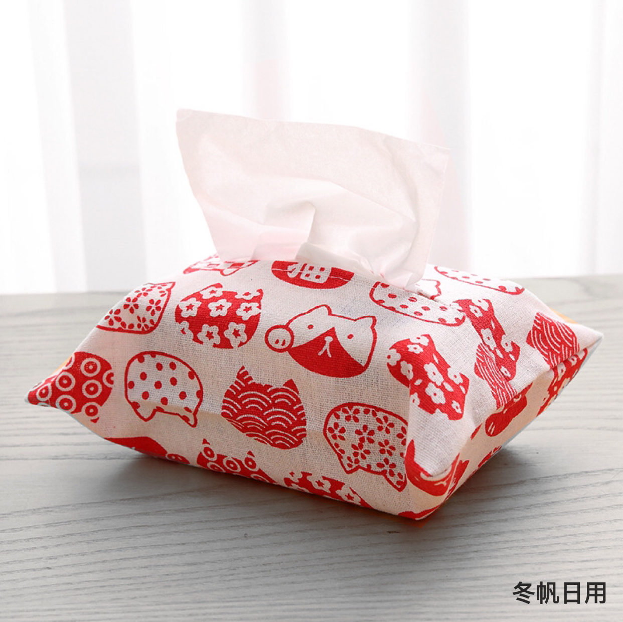 Cotton Linen Tissue Cover Bags Cover Cotton And Linen Simplicity Fresh Cat Tissue Box Dining Room/Living Room Kitchen Paper Cover