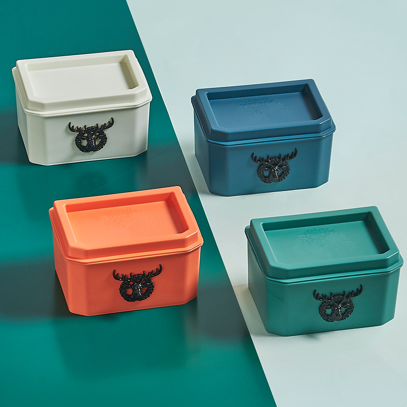 New Toilet Tissue Box Wall-Mounted Punch-Free Kitchen Paper Extraction Box Multi-Functional Creative Tissue Storage Box