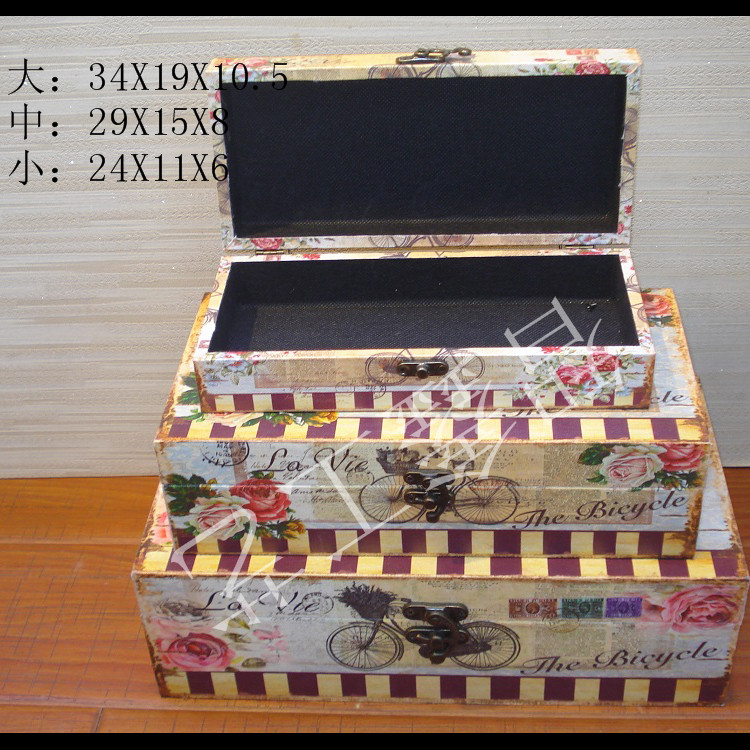 Box, Wooden Box, Jewelry Box, Photography Props Display Box Storage Box Decoration Tissue Box
