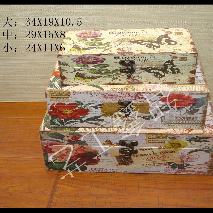 Box, Wooden Box, Jewelry Box, Photography Props Display Box Storage Box Decoration Tissue Box