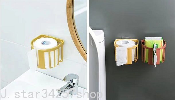 Punch-Free Toilet Paper Rack Toilet Tissue Box Storage Box Paper Extraction Box Wall-Mounted Tissue Box