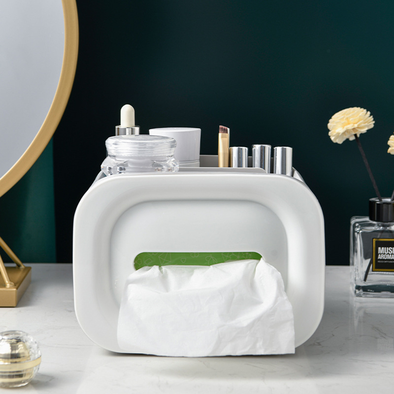 Tissue Box Paper Extraction Living Room Home Creative Cute Tissue Box Remote Control Storage Napkin Paper Box Multi-Functional Desktop