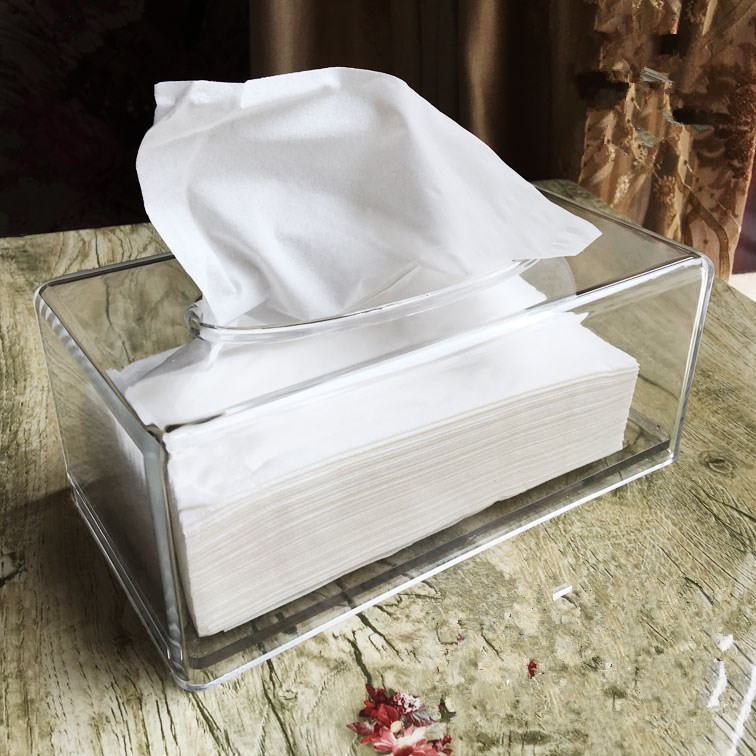 Factory Wholesale Transparent Acrylic Tissue Box European Creative Special Offer Tissue Box Car Tissue Box Spot
