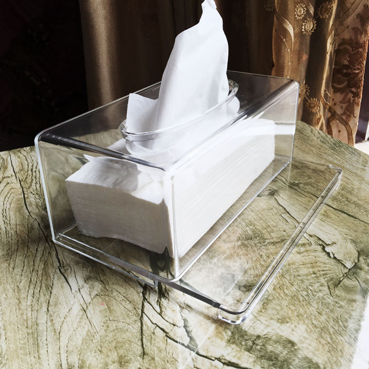 Factory Wholesale Transparent Acrylic Tissue Box European Creative Special Offer Tissue Box Car Tissue Box Spot