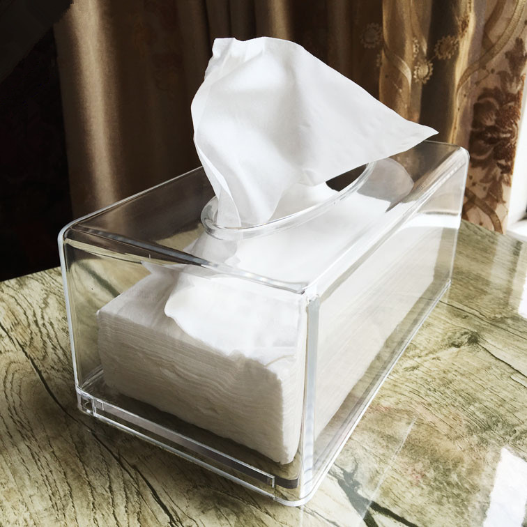 Factory Wholesale Transparent Acrylic Tissue Box European Creative Special Offer Tissue Box Car Tissue Box Spot